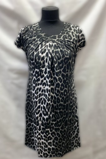 д406 платье марго масло (серый леопард) - Студия Текстиля