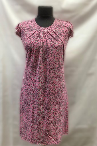 Д406 Платье Марго масло (розовое) - Студия Текстиля