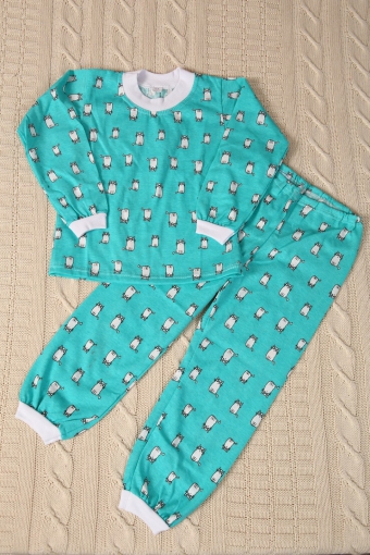 Н3 Пижама детская (кулирка) (Зеленая) - Студия Текстиля