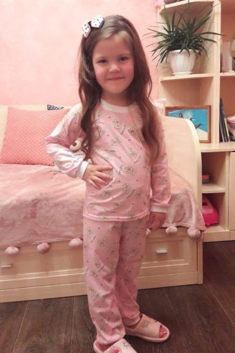 Н3 Пижама детская (кулирка) (Розовая) (Фото 2)