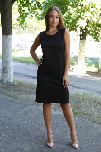 Д491 Платье Клара (Черное) - Студия Текстиля