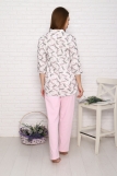 Б13 Пижама кокетка со стойкой (розовая) (Фото 4)