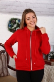 Г19 Куртка (толстовка) с капюшоном (Красная) (Фото 1)