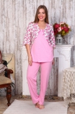 Б12 Пижама Нежность (Розовая) (Фото 2)