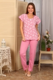 Б4 Пижама Лада брюки (Розовые) (Фото 1)