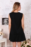 Д508 Платье Валерия без рукава (Черное) (Фото 3)