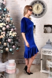 Д513 Платье Ида (Синее) (Фото 3)