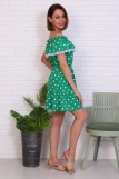 Д463 Платье Азалия кулирка (горох на зеленом) (Фото 4)