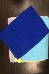 Е10 Полотенце вафельное 100% х/б (Синее) - Студия Текстиля